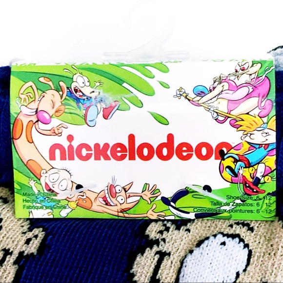 Rugrats Nickelodeon Crew Socks Tommy Chuckie Reptar Mens Womens 90s Retro Gift - Picture 2 of 6